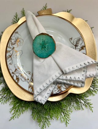 Natural Agate Napkin Ring Table Decor By Designed By The Boss - DesignedBy The Boss