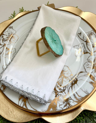 Natural Agate Napkin Ring Table Decor By Designed By The Boss - DesignedBy The Boss