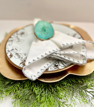 Natural Agate Napkin Ring Table Decor By Designed By The Boss - DesignedBy The Boss