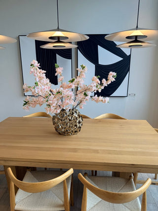 Oval Butterfly Vase in Gold Aluminum - Flower Vase - DesignedBy The Boss