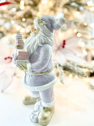 Pastel Purple Santa Claus Figurine Gifts Christmas - Holliday Decor - DesignedBy The Boss