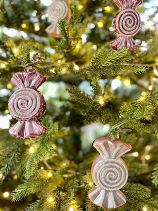 Peppermint Candy Ornaments Clip - On (Set Of 4) - DesignedBy The Boss