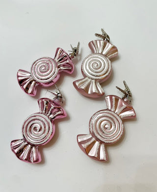 Peppermint Candy Ornaments Clip - On (Set Of 4) - DesignedBy The Boss