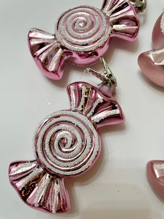 Peppermint Candy Ornaments Clip - On (Set Of 4) - DesignedBy The Boss