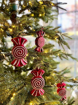 Peppermint Candy Ornaments Clip - On (Set Of 4) - DesignedBy The Boss