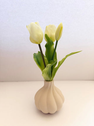 Real - touch ArtificialTulips Flower Arrangement in Ceramic Vase - DesignedBy The Boss