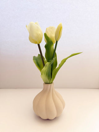 Real - touch ArtificialTulips Flower Arrangement in Ceramic Vase - DesignedBy The Boss