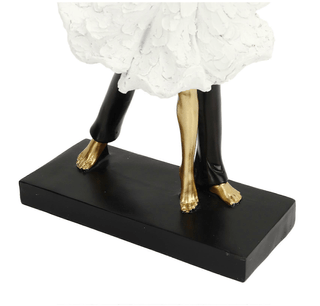 Romantic and Elegant Ballet Dancer Couple Figurine - Aesthetic Abstract Statue - DesignedBy The Boss