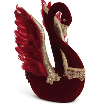 Royal Velvet Swan Holiday Décor - Red - DesignedBy The Boss
