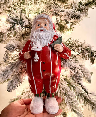 Santa Midnight Snack - Santa Claus Drinking Hot Cocoa & Cookies - DesignedBy The Boss