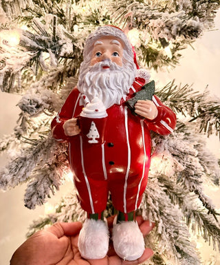 Santa Midnight Snack - Santa Claus Drinking Hot Cocoa & Cookies - DesignedBy The Boss