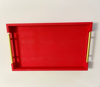 Set of 2 Red Leather Decorative Boxes - DesignedBy The Boss