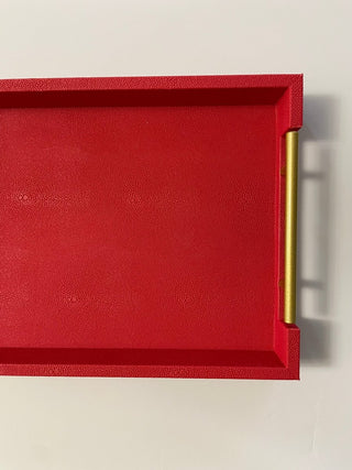 Set of 2 Red Leather Decorative Boxes - DesignedBy The Boss