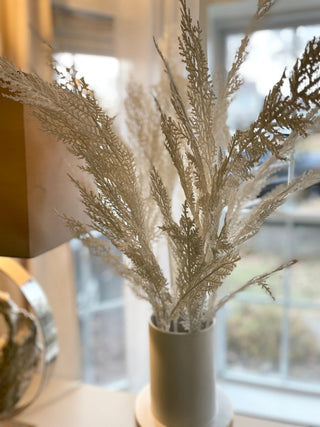 Snow Flocked Winter White Cedar Branch - Frosted Christmas Spray (Pack Of 3) - DesignedBy The Boss