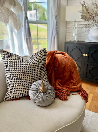 Soft Warm Cozy Fall Throw Blanket For Living Room With Pumpkin Design By Designed By The Boss - DesignedBy The Boss