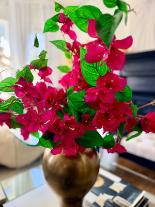 Vibrant Fuchsia Bougainvilleas Stem ( 1 Stem) Outdoor Safe - Realistic Fake Bougainvillea Vines - DesignedBy The Boss