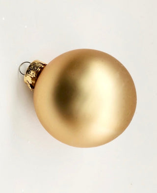 White and Gold Glass Christmas Ornament (Set Of 14) - DesignedBy The Boss