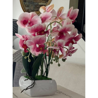 3 stems Pink Orchids Flower Arrangement - DesignedBy The Boss
