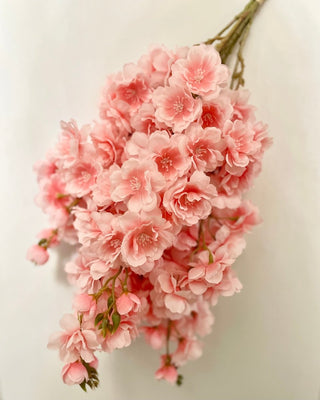 32''Cherry Blossom Branch - Set of 3 For Home Decor - Dark Pink, White, Coral Pink - DesignedBy The Boss