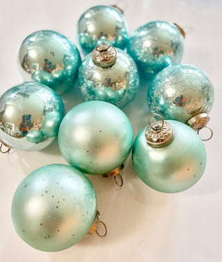 9 Pieces Glass Ball Ornament Set - DesignedBy The Boss