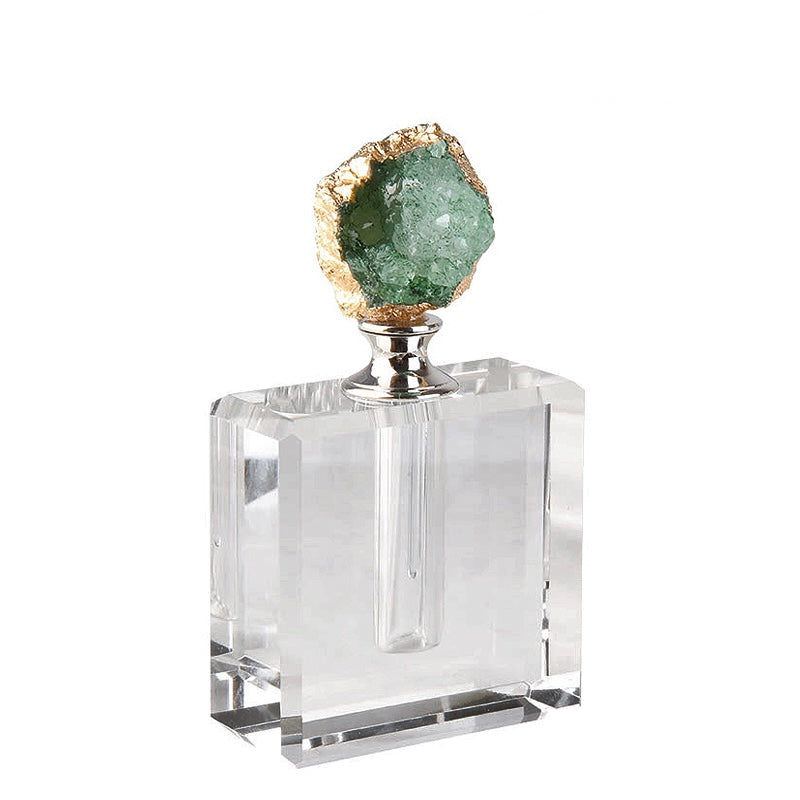 Luxurious Perfume Bottle - Crystal - Agate - 3 Colors Natural Agate Stone