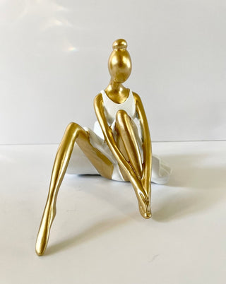 Abstract Handmade Sculpture Ballerina in White Dress for Home Decoration - DesignedBy The Boss