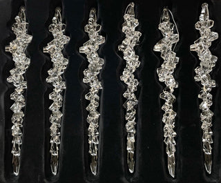 Acrylic Icicle Hanging Ornaments; Christmas Decor - DesignedBy The Boss