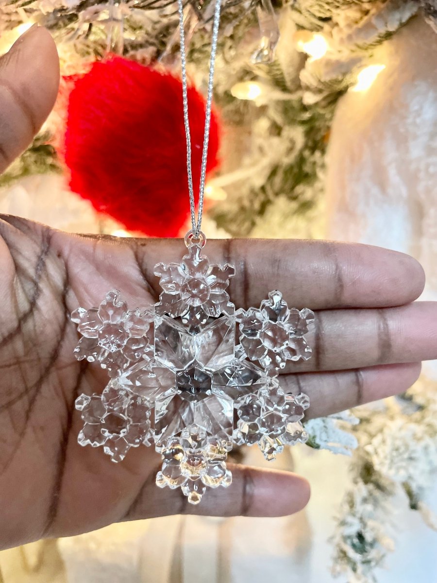 Acrylic Snowflake Christmas Ornament – DesignedBy The Boss