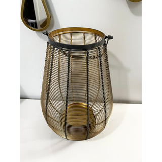 Aluminum Candle Lantern Open Caged - DesignedBy The Boss
