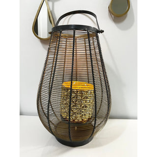 Aluminum Candle Lantern Open Caged - DesignedBy The Boss