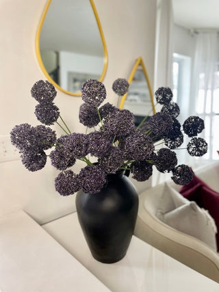 Artificial Allium Branch For Home Decor, DIY Bouquet Stems ( Set Of 3) - DesignedBy The Boss