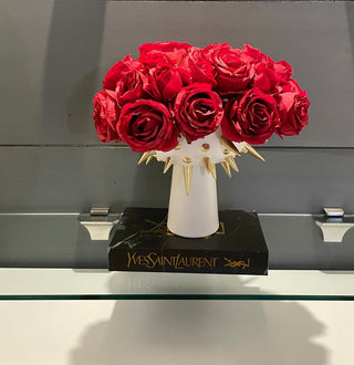 Artificial Roses Flower Bouquet 9 Heads Silk Roses - DesignedBy The Boss