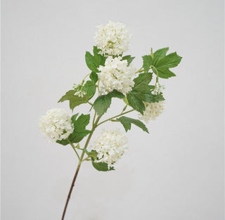Artificial Silk Snowball Hydrangea Flowers 5 Heads Silk Branch - DesignedBy The Boss