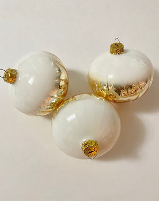 Beaded White Christmas Ornaments - DesignedBy The Boss