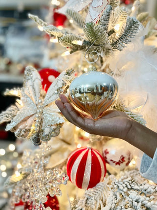 Beaded White Christmas Ornaments - DesignedBy The Boss