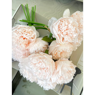Blush Peony Silk Flowers 1 Bouquet - DesignedBy The Boss