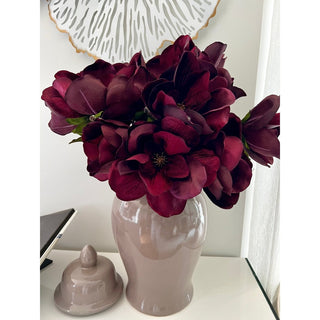 Burgundy Large Magnolia Bouquet (Pack Of 3 Stems)