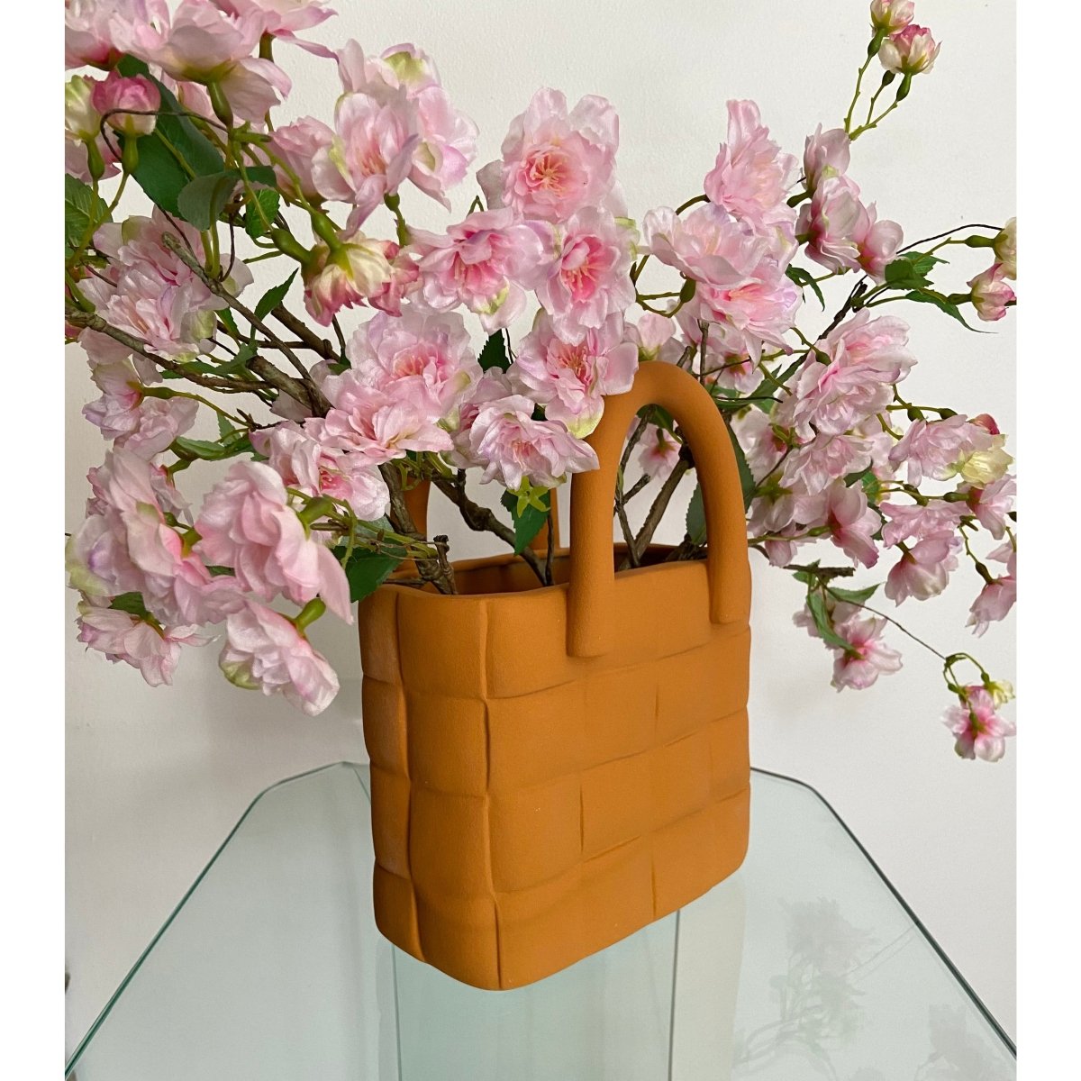 Ceramic Handbag Shape Flower Vase fashionable