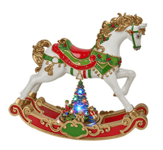 Christmas Carousel 24" Led Rocking Carousel Horse - DesignedBy The Boss