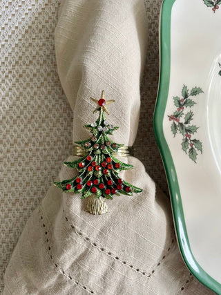 Christmas Tree Napkin Rings Set of 4 - Beautiful - DesignedBy The Boss
