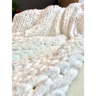 Chunky Knit Throw Blanket Warm Soft Cozy for Sofa and Bed ( Oversize) - DesignedBy The Boss