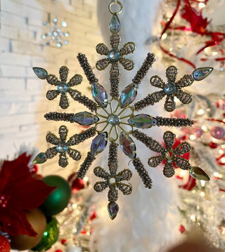 Classic Christmas Jeweled Snowflake Ornament - DesignedBy The Boss