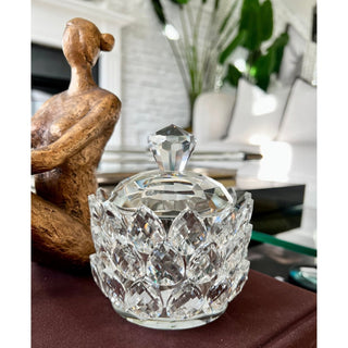 Crystal Glass Jar Beautifully Designed with Patterns - DesignedBy The Boss