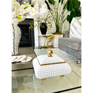 Decorative Studded Box with Gold Detail - DesignedBy The Boss