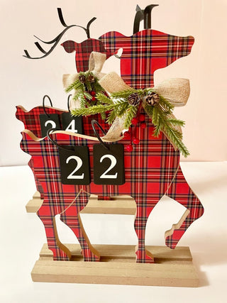 Deer Countdown Wood Calendar - DesignedBy The Boss