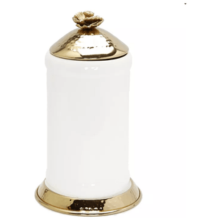 Glass Canister Hammered Lid and Base Flower Knob (3 Sizes) - DesignedBy The Boss