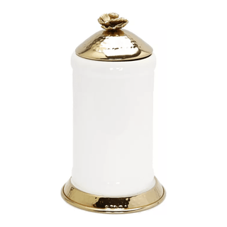 Glass Canister Hammered Lid and Base Flower Knob (3 Sizes) - DesignedBy The Boss