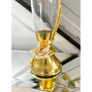 Glass Vase With Floral Detail - DesignedBy The Boss