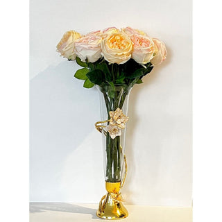 Glass Vase With Floral Detail - DesignedBy The Boss