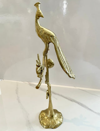 Gold Aluminum Peacock Candle Holder Tree/ Flower Details - DesignedBy The Boss